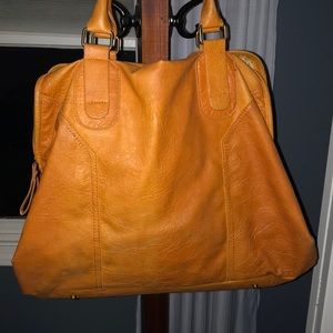 Burnt orange tote